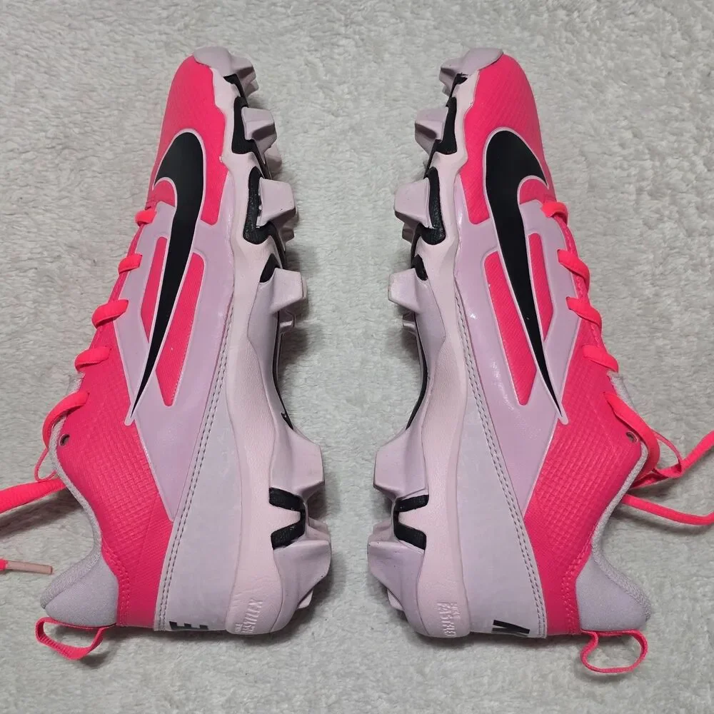Nike Alpha Menace 4 Shark Youth 4.5 Football Cleats Racer Pink HJ4561-600 Unisex